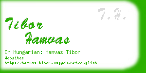 tibor hamvas business card